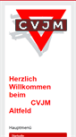 Mobile Screenshot of cvjm-altfeld.de