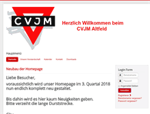 Tablet Screenshot of cvjm-altfeld.de